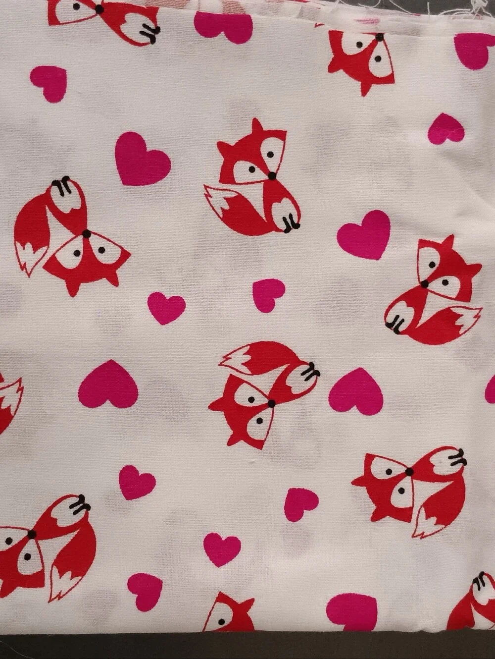 Red cotton print fabrics 7 1/2 yards (approx.)
